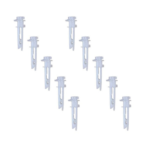 Champion 10 Pack, Self Aligning Blind Stem, White