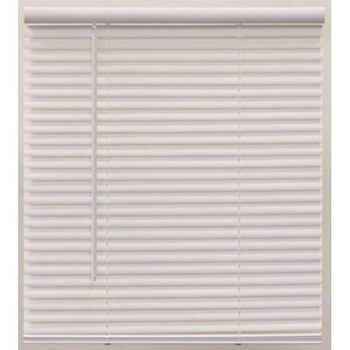 Champion 1 In. Vinyl 63 In. X 64 In. Light Filtering Blind, Alabaster