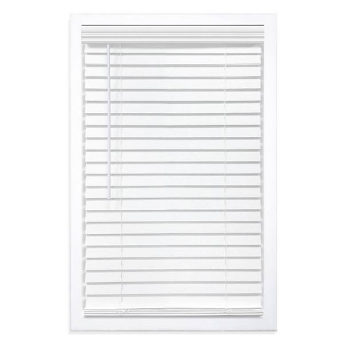St. Charles 21.5 X 48" White 2" Cordless Faux Wood Horizontal Blind