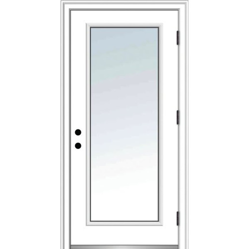 Mmi Door Full Lite 36" X 80" Lh-Out Clear On 4-9/16" Primed Composite Frame Z0364631L
