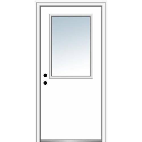 Mmi Door 1/2 Lite 36" X 80" Rh-In Clear On 4-9/16" Finger-Jointed Primed Frame