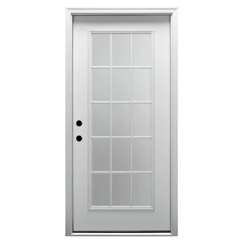 Mmi Door 34"X80" RH 15-Lite Clear Glass Prehung Front Door On 6-9/16" Frame