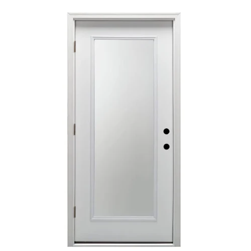 Mmi Door 36"X80" Classic RH Full-Lite Clear Steel Prehung Front Door, Brickmould