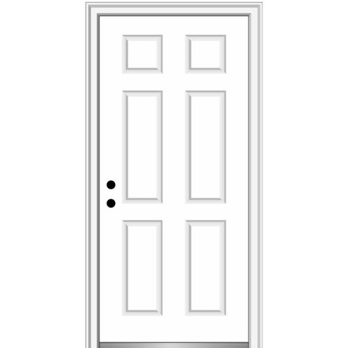 Mmi Door 6-Panel 34" X 80" Rh-In On 6-9/16" Primed Composite Frame