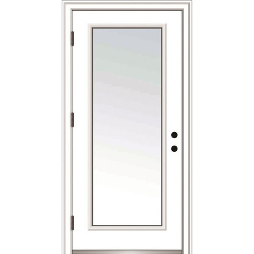 Mmi Door Full Lite 30" X 80" Rh-Out Clear On 4-9/16" Primed Composite Frame