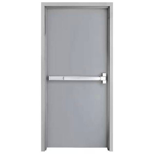 Armor Door 36 In. X 80 In. Fire-Rated Left-Hand Steel Commercial Door W/ Panic Bar And Adjustable Frame
