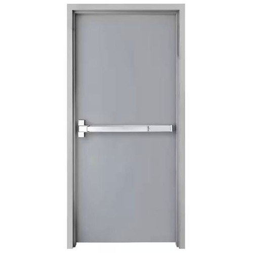Armor Door 36 In. X 80 In. Fire-Rated Steel Commercial Door W/ Panic Bar And Adjustable Frame