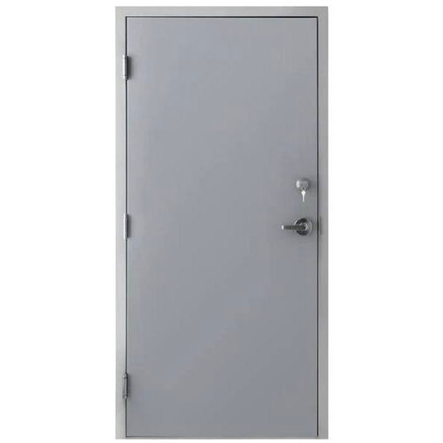 Armor Door 36 In. X 80 In. Fire-Rated Steel Door W/ Frame, Deadlock, And Hardware