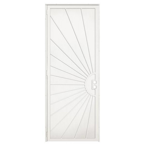 Unique Home Designs 36 In. X 96 In. Solana Navajo White Security Door