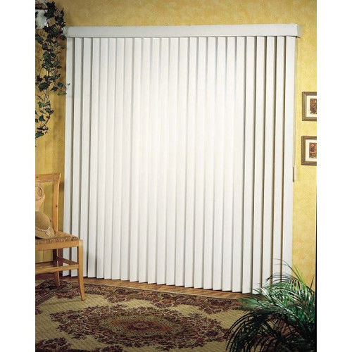 Achim Alabaster Patio Door Plain Vertical Blinds 78 X 84", Case Of 2