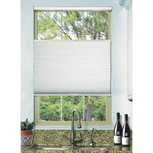 BlindsAvenue Simply 72 In. X 48 In. Cordless Blackout Single Cell Cellular Shade (White)