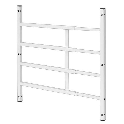 Defender Security 15.75 - 22 In. Fixed 4-Bar Window Grille (White)