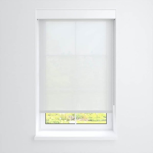 Fabtex Manual Roller Shade For Windows 12"-24"W X 72"H 5% Chalk