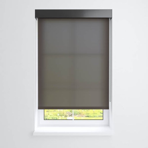Fabtex Manual Roller Shade For Windows 24"-36"W X 72"H 1% Charcoal Dark Bronze