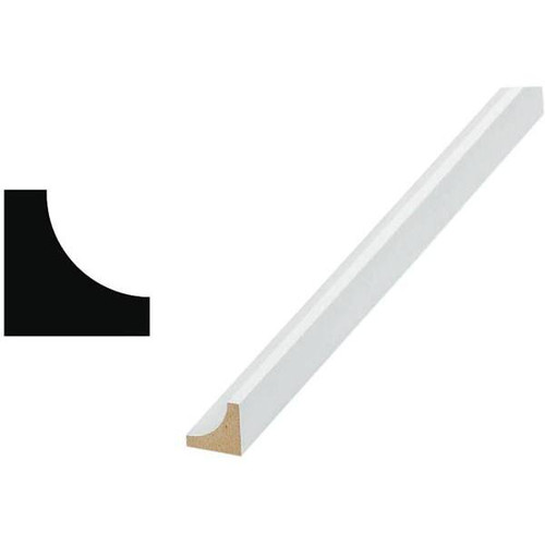 Finished Elegance 100 11/16 In. X 11/16 In. X 96 In. Femdf Cove Moulding