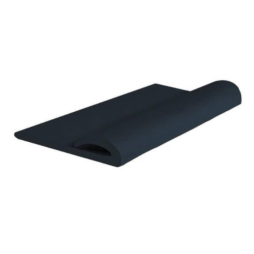 Roppe 12 Ft Profile #161 Series Black Vinyl Cove Cap