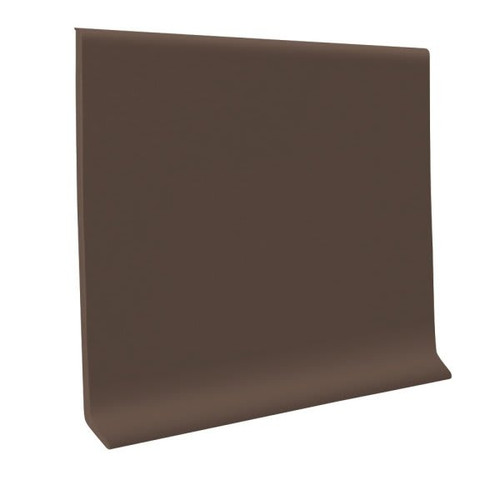 Roppe 4 In X .080 In X 48 In Burnt Umber Vinyl Wall Cove Base