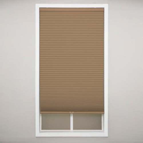 St. Charles Blackout Honeycomb Cellular Shade, Latte, 70 X 48