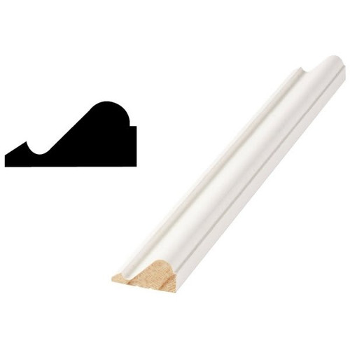 Woodgrain Distribution 11/16 In. X 1-3/8 In. X 8 Ft. Jointed Base Cap Molding (5-Pack)