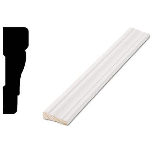 Woodgrain Distribution 356 11/16" X 2-1/4" X 7' Primed Finger-Jointed Casing, Package Of 5