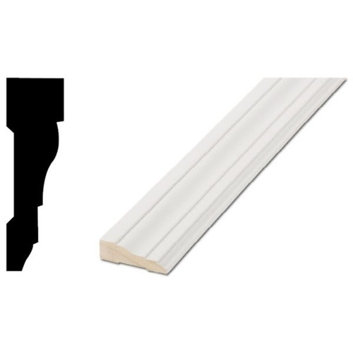 Woodgrain Distribution 366 11/16"X2-1/4"X7' Primed Finger-Jointed Door/Window Casing, Package Of 5