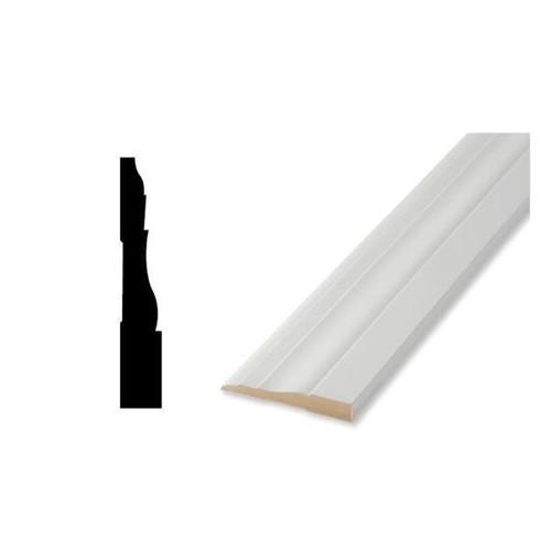 Woodgrain Distribution 631 1/2" X 3-1/4" X 8' Finished Elegance Base Moulding, Package Of 5