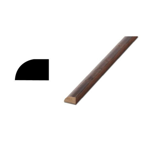 Woodgrain Distribution 7/16" X 11/16" X 8' Ash Base Shoe Moulding With Gunstock Finish, Package Of 5