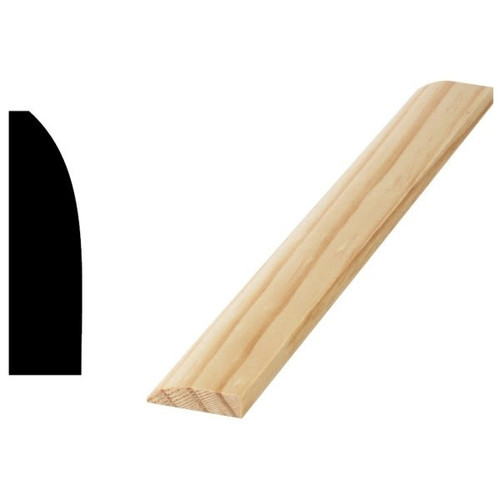 Woodgrain Distribution 856 3/8" X 1-3/8" X 8' Solid Pine Door And Window Stop Mould Package Of 3