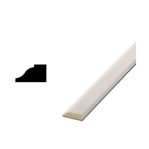 Woodgrain Distribution 941 7/16" X 3/4" X 7' Primed Finger-Jointed Stop Moulding, Package Of 3