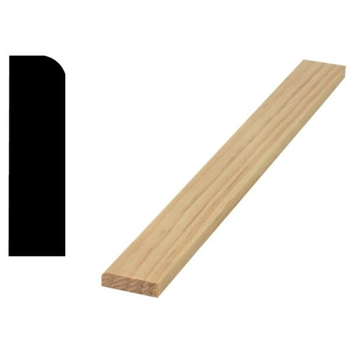 Woodgrain Distribution L887 7/16" X 1-1/4" X 7' Pine Stop Moulding, Package Of 3