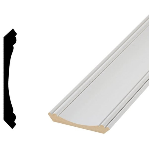 Woodgrain Millwork Craftsman Primed Mdf Crown Moulding 5-1/4 X 96", Package Of 5