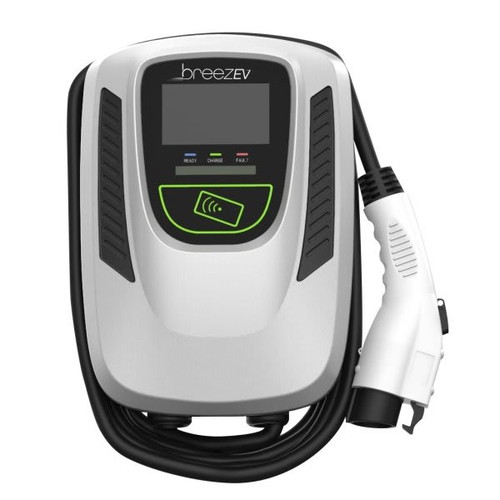 Light Efficient Design Breezev 48a Lvl 2 Electric Vehicle Charging Station (1-Yr. Ampup Pro Plan)