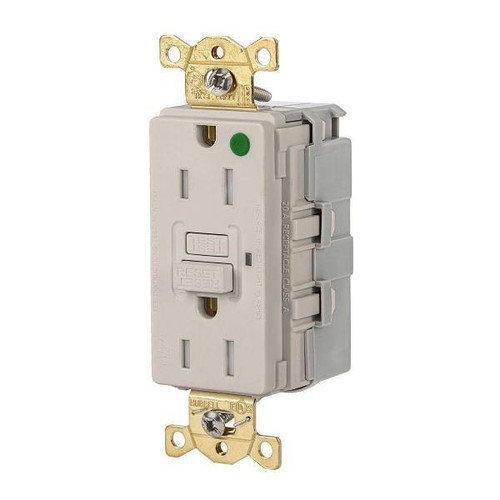 Hubbell Wiring Snapconnect Autoguard 15a 125v Hd Hosp Tr/Wr Gfci Recp Almond