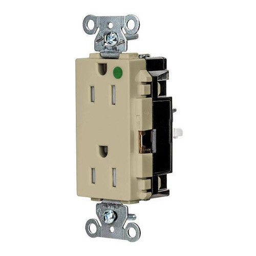 Hubbell Wiring Devices Edgeconnect 15a 125v Xhd Hosp Deco Ivry Package Of 10 HBL2172STITR