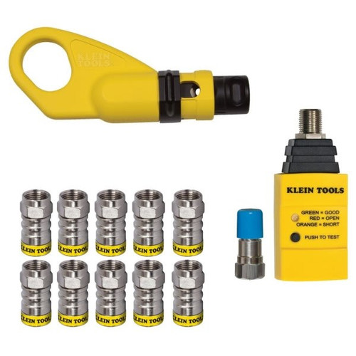 Klein Tools 3-Piece Coax Connect And Test Kit