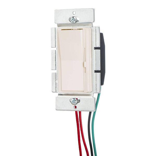 Hubbell Wiring Single Pole 3-Way 120 Volt Rocker Dimmer Switch Light Almond LCD150DLA