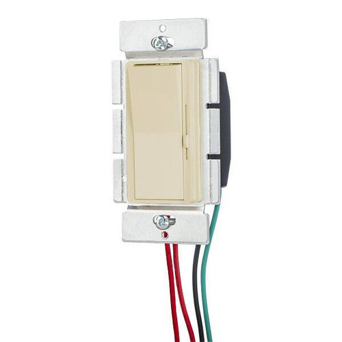 Hubbell Wiring Single Pole 3-Way 120 Volt Rocker Dimmer Switch Ivory LCD150DI