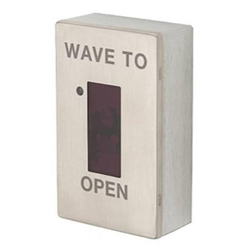Locknetics Security Wave-To-Open Actuator, Single Gang, Satin Chrome