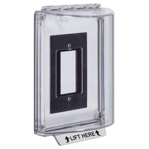 Safety Technology Universal Fire Alarm Stopper Without Horn, Enclosed Flush Backbox, Clear