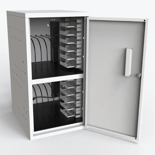 Luxor 12-Tablet/Chromebook Vertical Wall/Desk Charging Box
