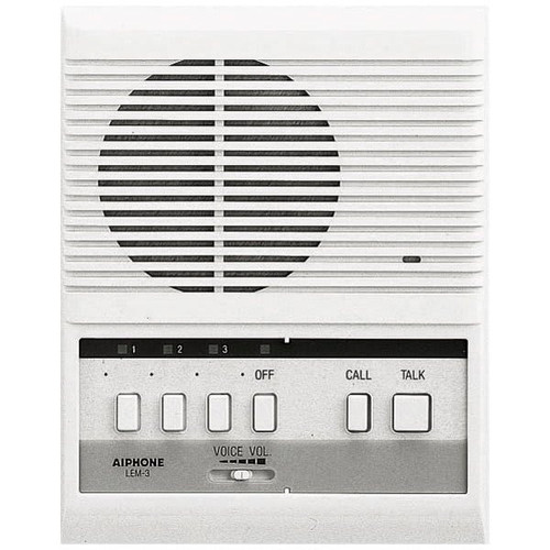 Aiphone Communications Lem Series 3-Call Button Audio Master Entrance Station