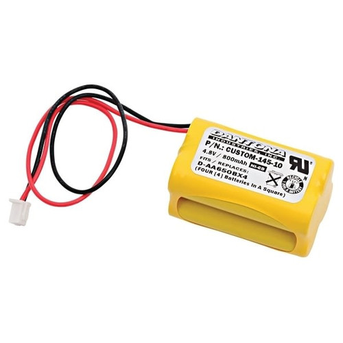 Dantona 4.8 Volt 800 Mah Nickel Cadmium Replacement Emergency Lighting Battery