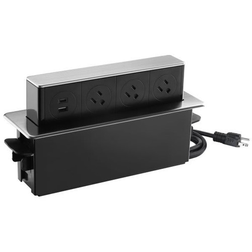 Link2home Space Saver Pop Up With Type-C Usb, 3 Power Outlets 15a, 2 Usb Ports