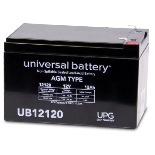 Universal Power Group 12v 12ah F1 Term Sealed Lead Acid Agm Rechargeable Battery