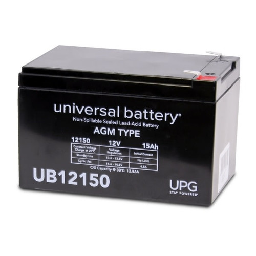 Universal Power Group 12v 15ah F2 Term Sealed Lead Acid Agm Rechargeable Battery