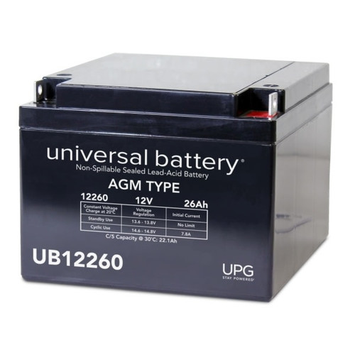Universal Power Group 12v 26ah T3 Term Sealed Lead Acid Agm Rechargeable Battery