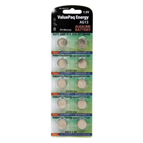 Dantona 1.5 Volt Alkaline Ag13 Watch Battery, Val-Ag13-10, Package Of 10