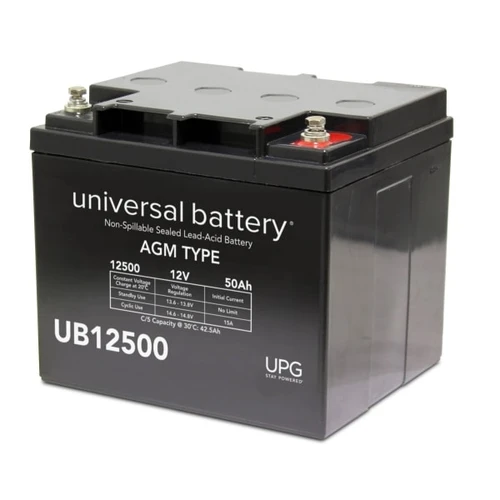 Universal Power Group 12-Volt 50 Ah I6 Terminal Sealed Agm Rechargeable Battery