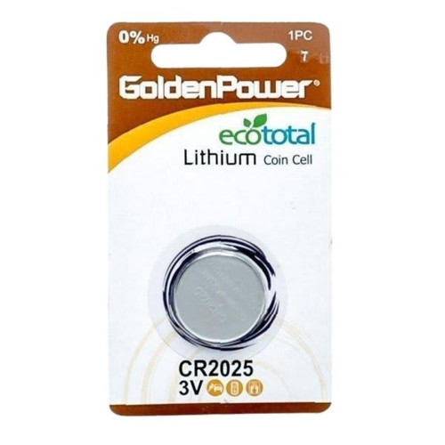 Golden Power Cr2025 Lithium Coin Cell Package Of 25