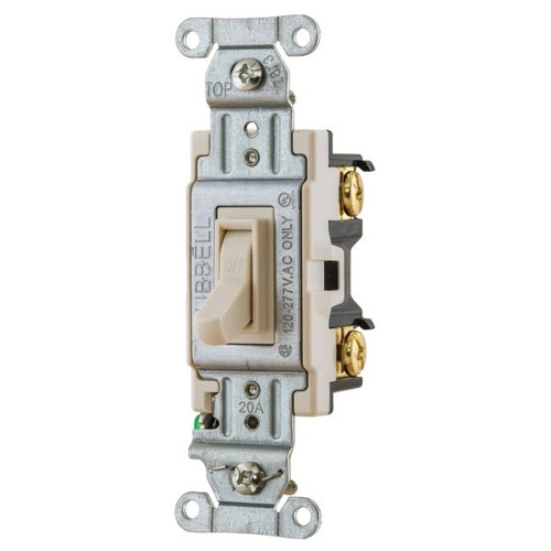 Hubbell 20 Amp Back/Side-Wired Toggle Switch (4-Pack)